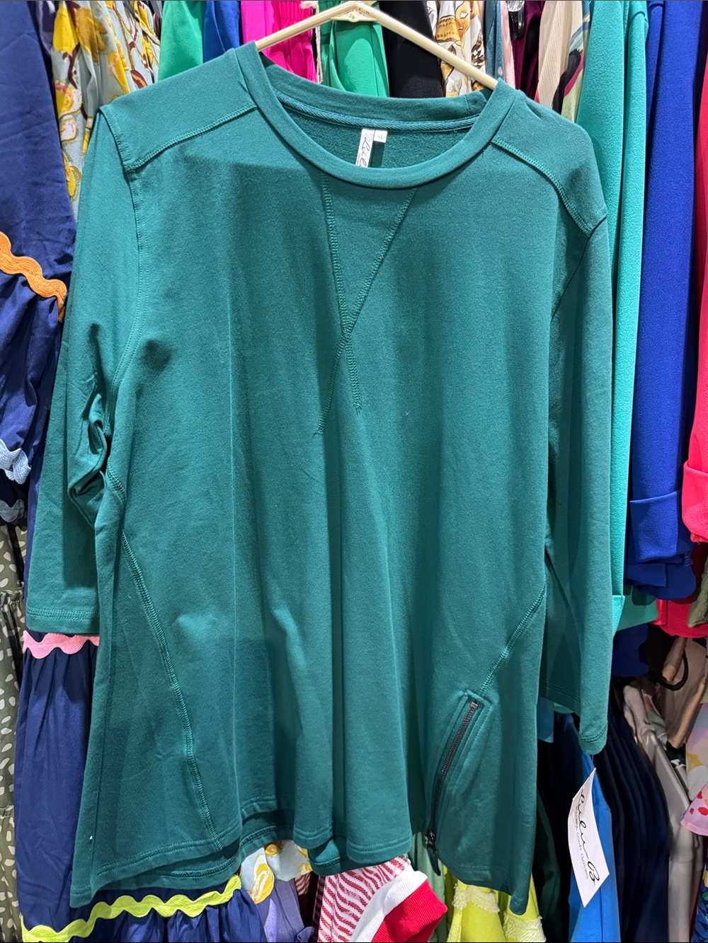 Lulu-B Teal Green Long Sleeve Tunic